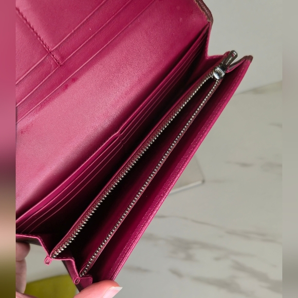 Loewe Anagram Raspberry Pink Leather Long Wallet - Picture 10 of 12